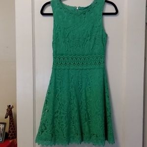 Lace Green Dress